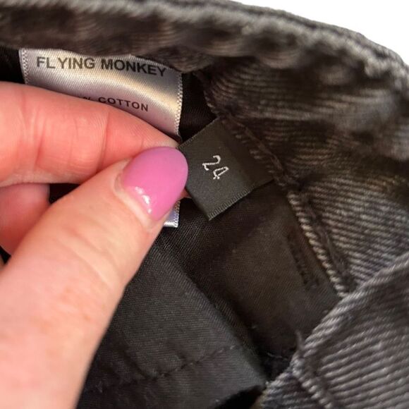 Flying Monkey Distressed High Rise Ankle Straight Jeans Size 24 - Picture 5 of 8